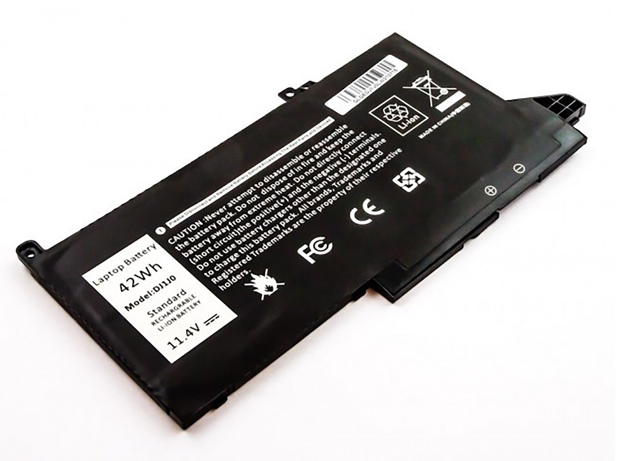 MobiloTec Akku kompatibel mit Dell Latitude 12 (7280-K8X0T) Akku Akku 3650 mAh (1 St)