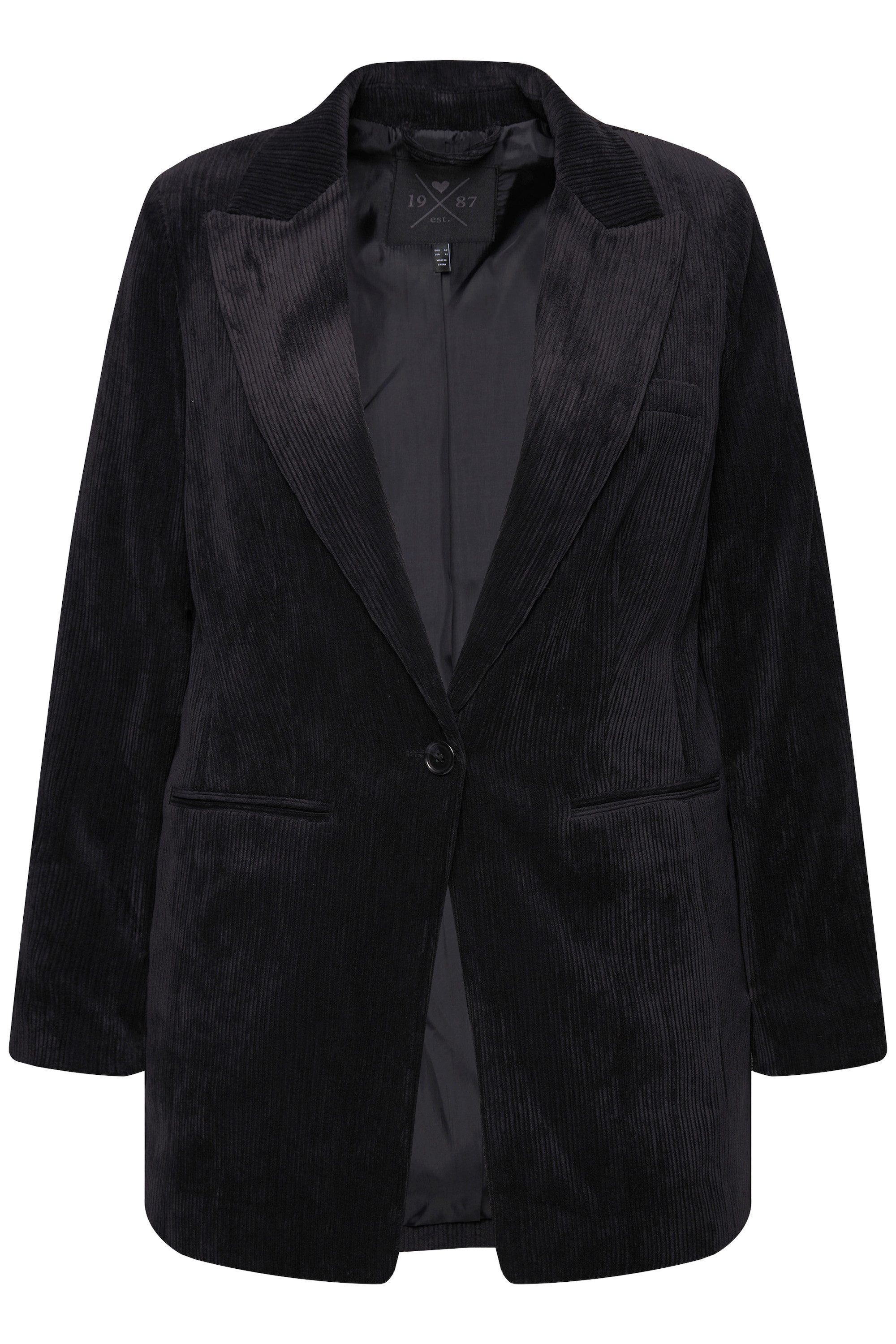 Ulla Popken Blusenblazer Cord-Blazer Reverskragen doppelter günstig online kaufen