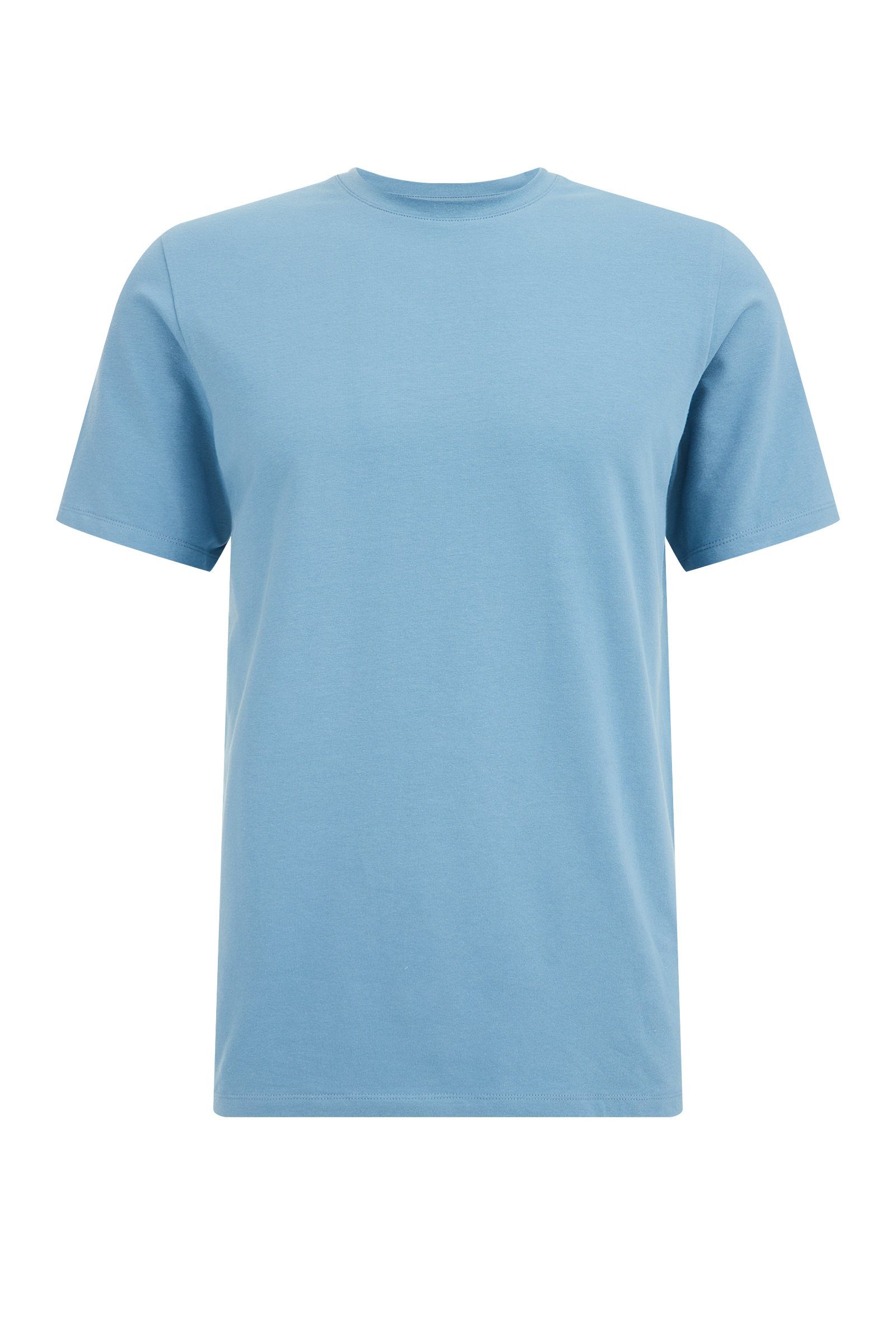 WE Fashion (1-tlg) Graublau T-Shirt