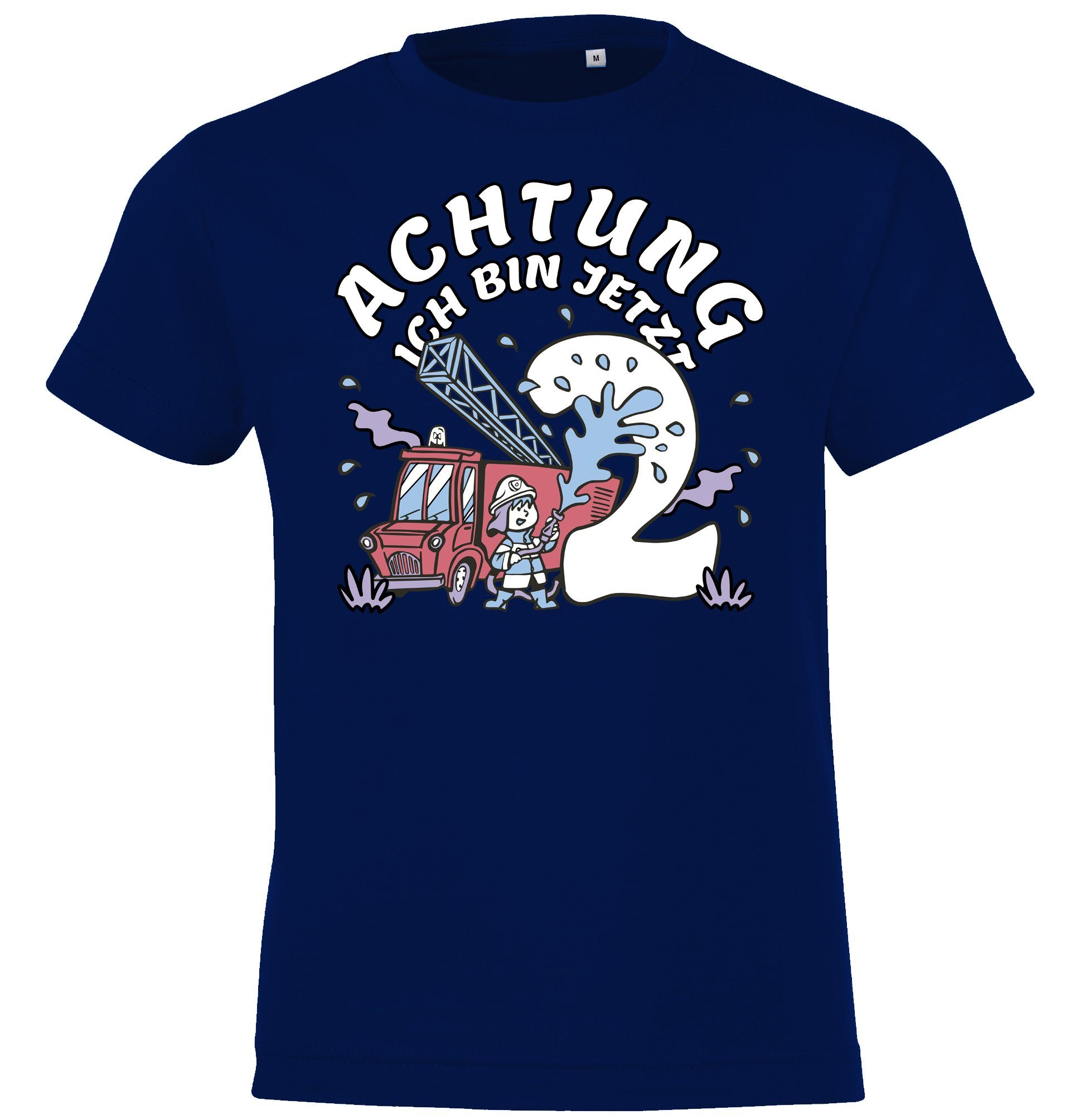 T-Shirt Achtung ich bin jetzt 2 Kinder Shirt
