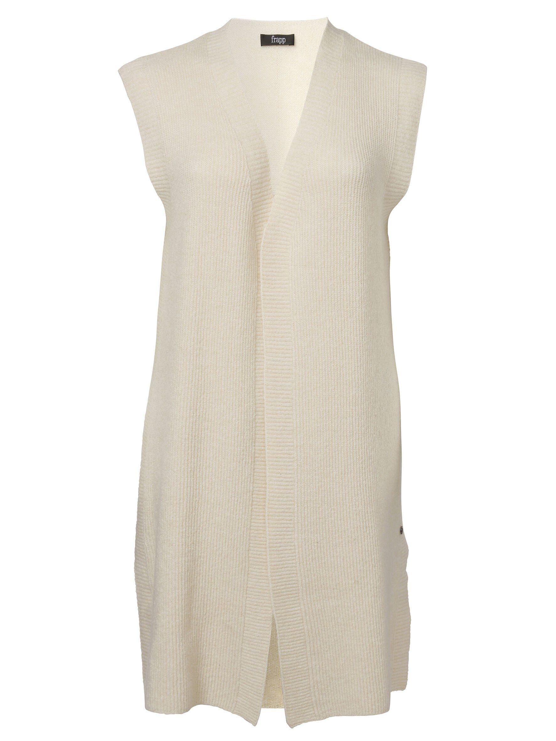 FRAPP Strickweste mit Seitenschlitzen günstig online kaufen