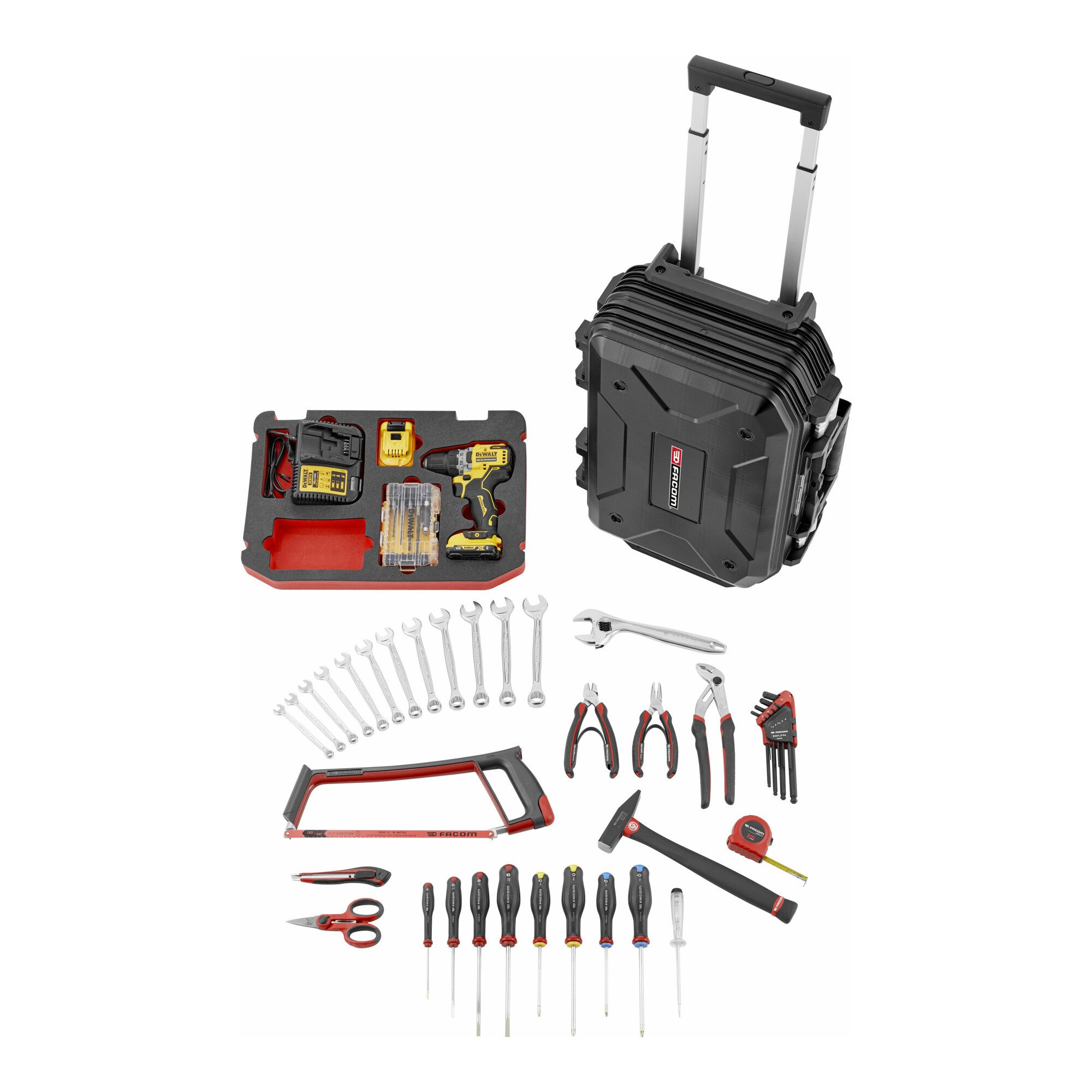 Facom Werkzeugkoffer Facom-DeWalt-Set 68-tlg. BV.R30CMD1PB