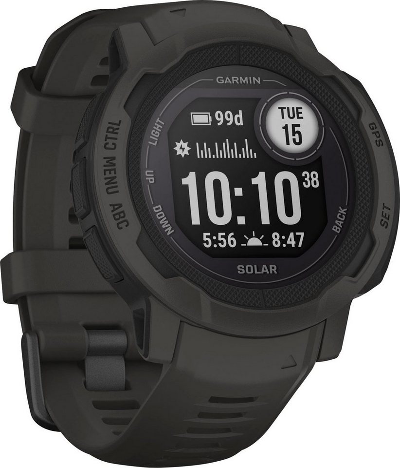 Garmin INSTINCT 2 SOLAR Smartwatch (2,3 cm/0,9 Zoll, Garmin),  Herzfrequenzmessung - Schlafüberwachung