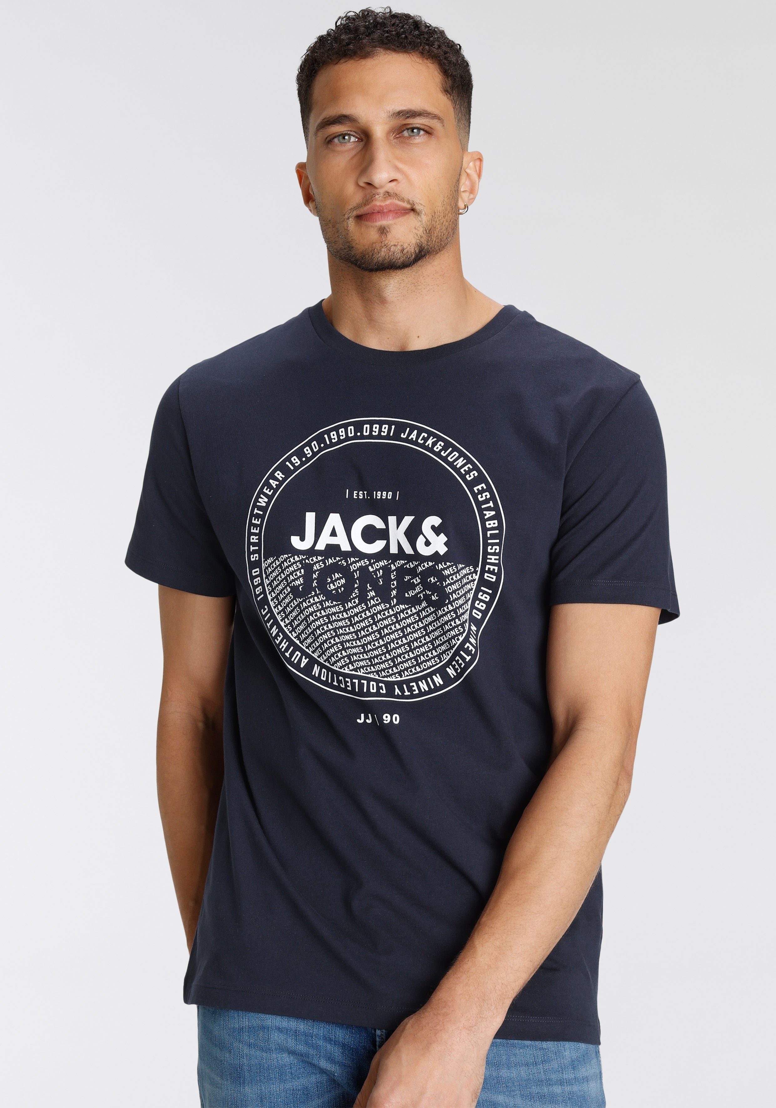 Jack & Jones Rundhalsshirt »JJRALF TEE SS CREW NECK«