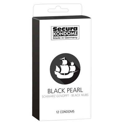 Secura Kondome »Black Pearl Kondome 12 Stück«