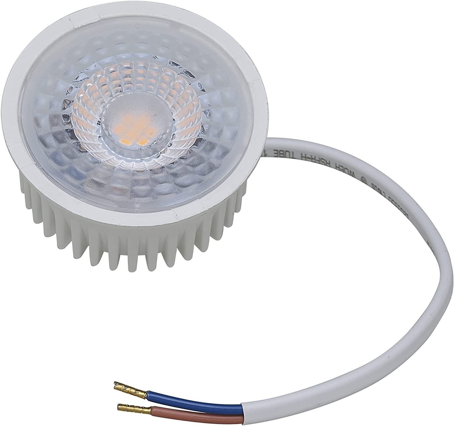 Oktaplex lighting LED-Leuchtmittel 9er Set LED Module 3-Step dimmbar 50mm GU10 / MR16 geeignet 4,8W 380, 230V, 9 St., warmweiß, 2700K – Einbaustrahler kompatibel