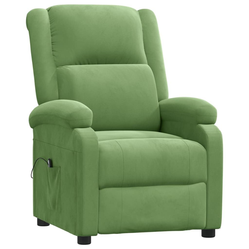 vidaXL Sessel Relaxsessel Elektrisch Hellgrün Samt günstig online kaufen