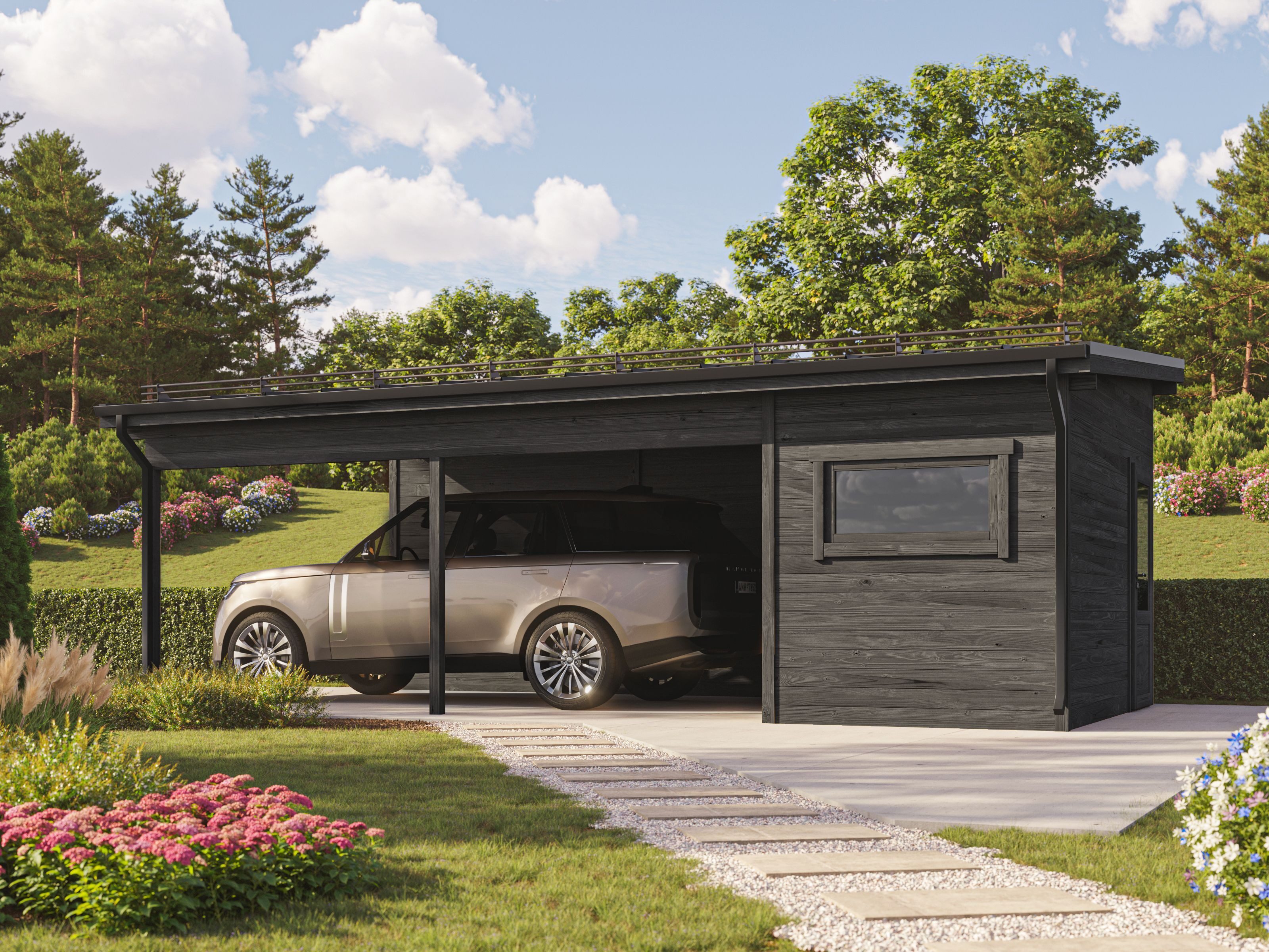 Fjordholz Carport-Geräteraum Peter 44