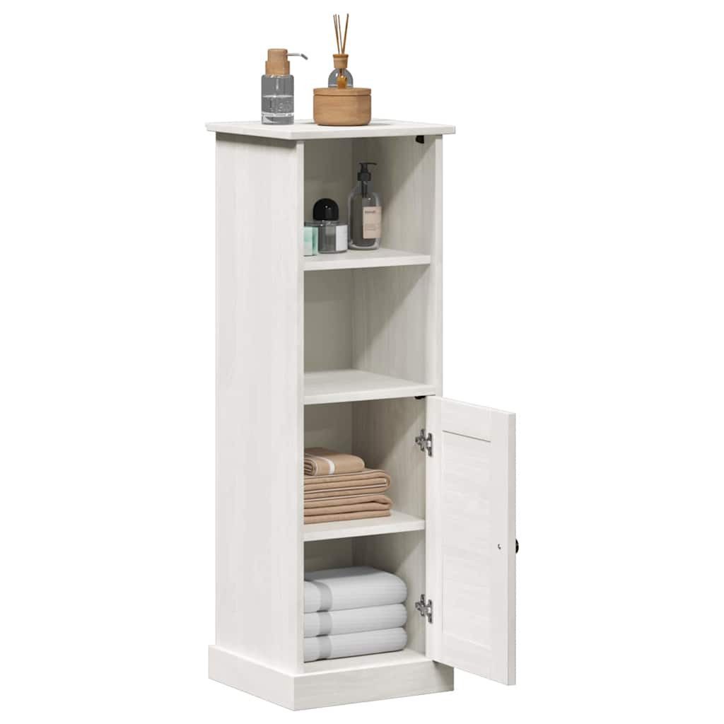 vidaXL Badezimmerspiegelschrank Badezimmerschrank VIGO Weiß und Antikweiß 37 x 34 x 110 cm (1-St)