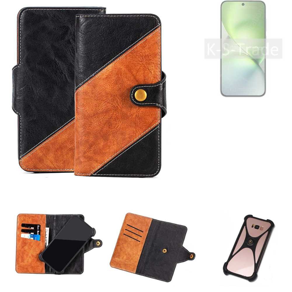 K-S-Trade Handyhülle für Vivo X200 Pro mini, Handyhülle Schutzhülle Bookstyle Case Wallet-Case Handy Cover