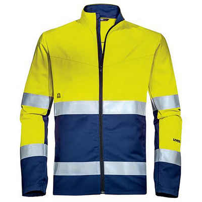 Uvex Arbeitsjacke Arbeitsjacke Construction gelb, blau, warngelb