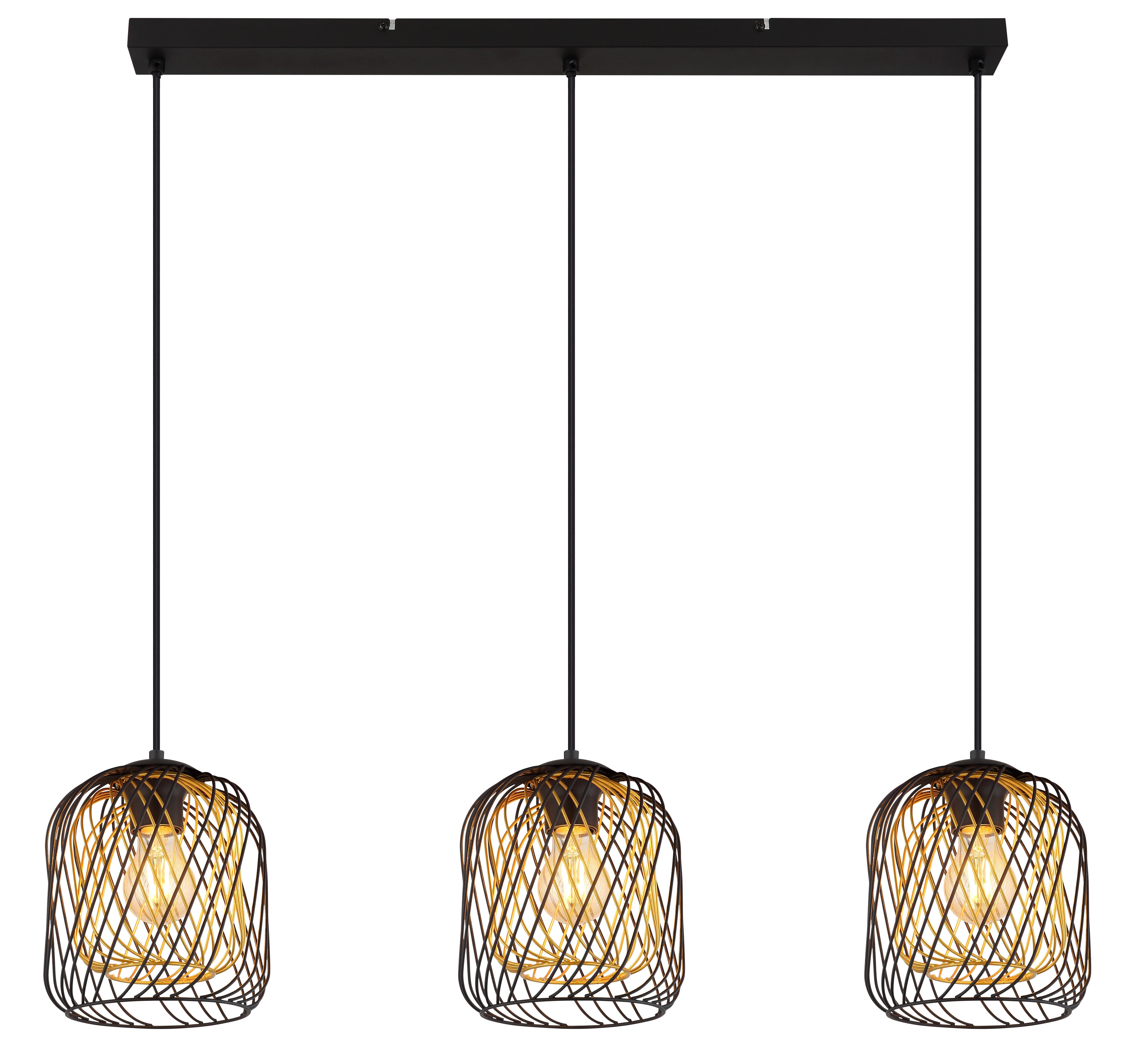 GLOBO LIGHTING Hängeleuchte DICHTI, ohne Leuchtmittel, Hängelampe/Pendelleuchte/Esszimmer/Wohnzimmer/Esstisch