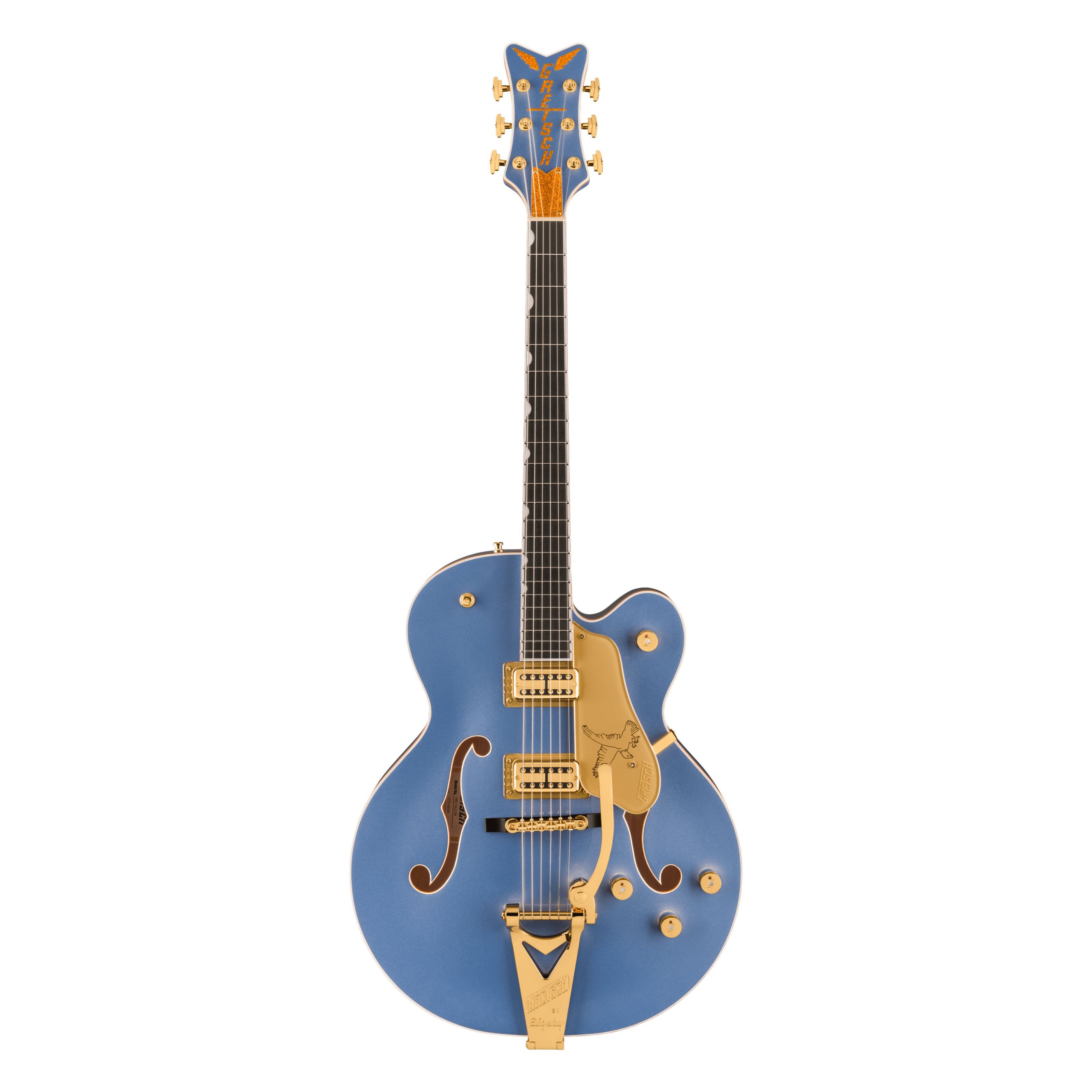 Gretsch Halbakustik-Gitarre, Halb-Akustik Gitarren, Hollow-Body Modelle, Professional Collection Falcon Hollow Body Bigsby Cerulean Smoke -