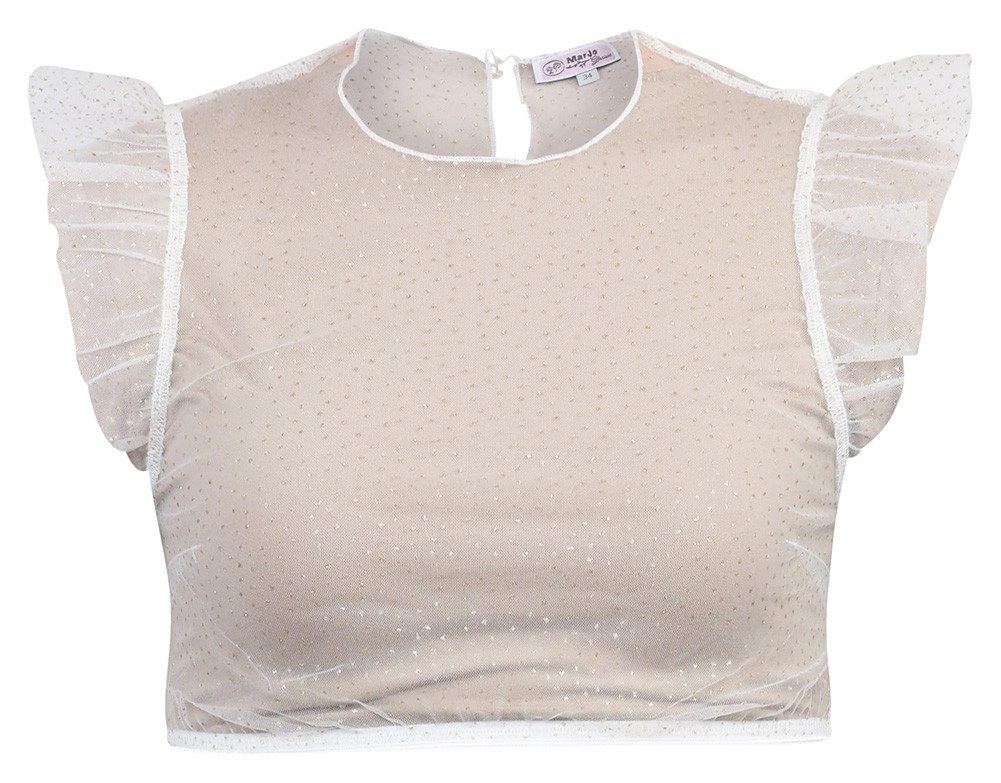 MarJo Dirndlbluse Dirndlbluse Mitterbach creme