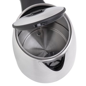 JUNG Wasserkocher ADLER AD1340 Wasserkocher mit Temperatureinstellung Digital kettle, 1,7 l, 2200,00 W, Edelstahl Kocher, 1,7 Liter 360° Basis, BPA- Frei, LCD Display Kettle
