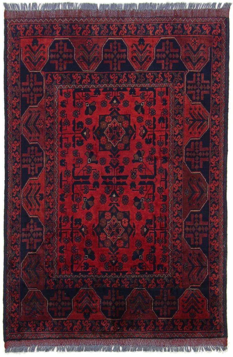 Orientteppich Khal Mohammadi 103x148 Handgeknüpfter Orientteppich, Nain Trading, rechteckig, Höhe: 6 mm