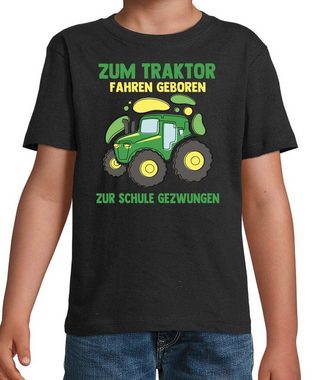 Youth Designz T-Shirt Geborener Traktor Fahrer Kinder Shirt mit lustigem Frontprint