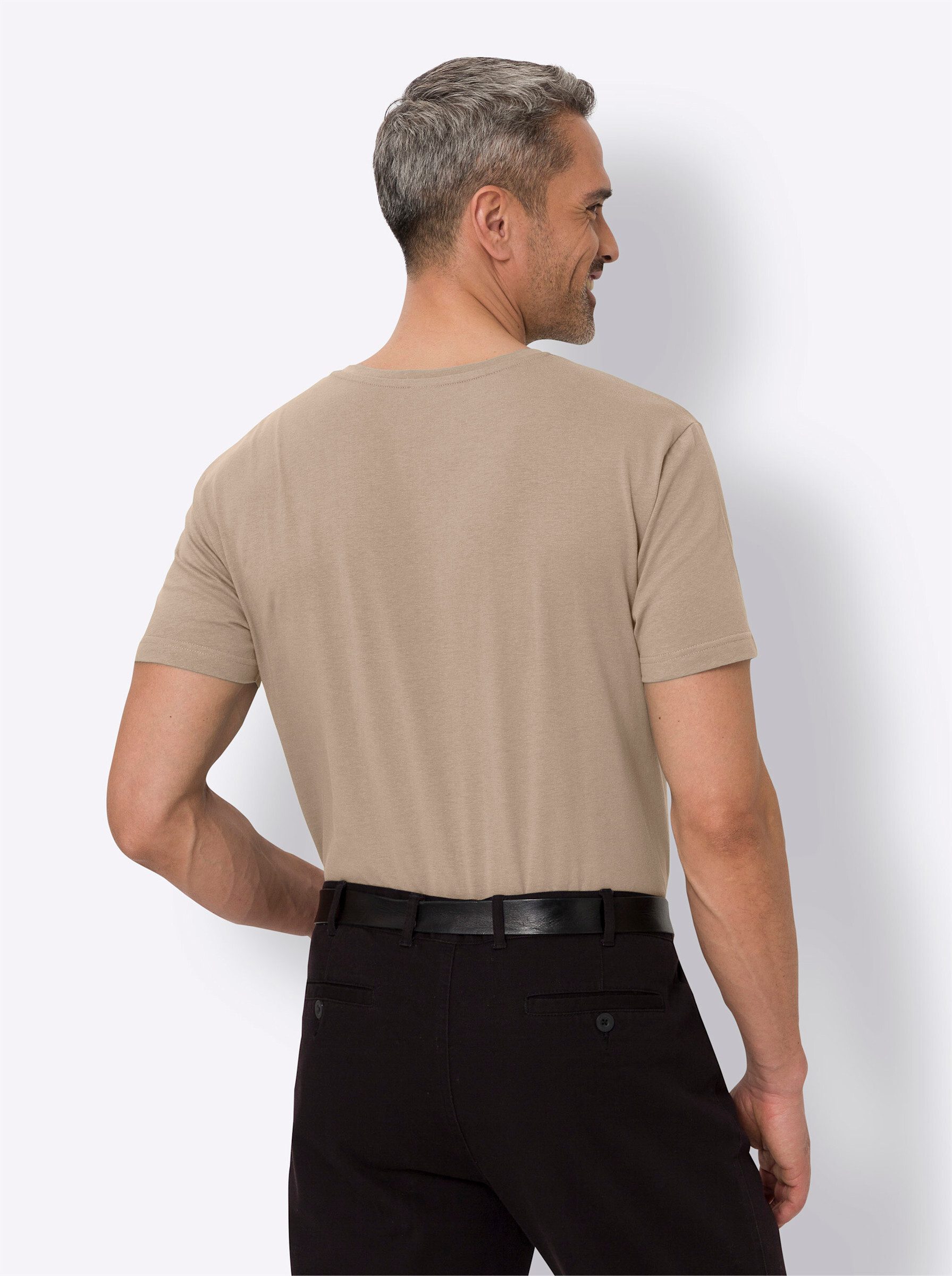 Sieh an! T-Shirt Rundhals-Shirt Kurzarm