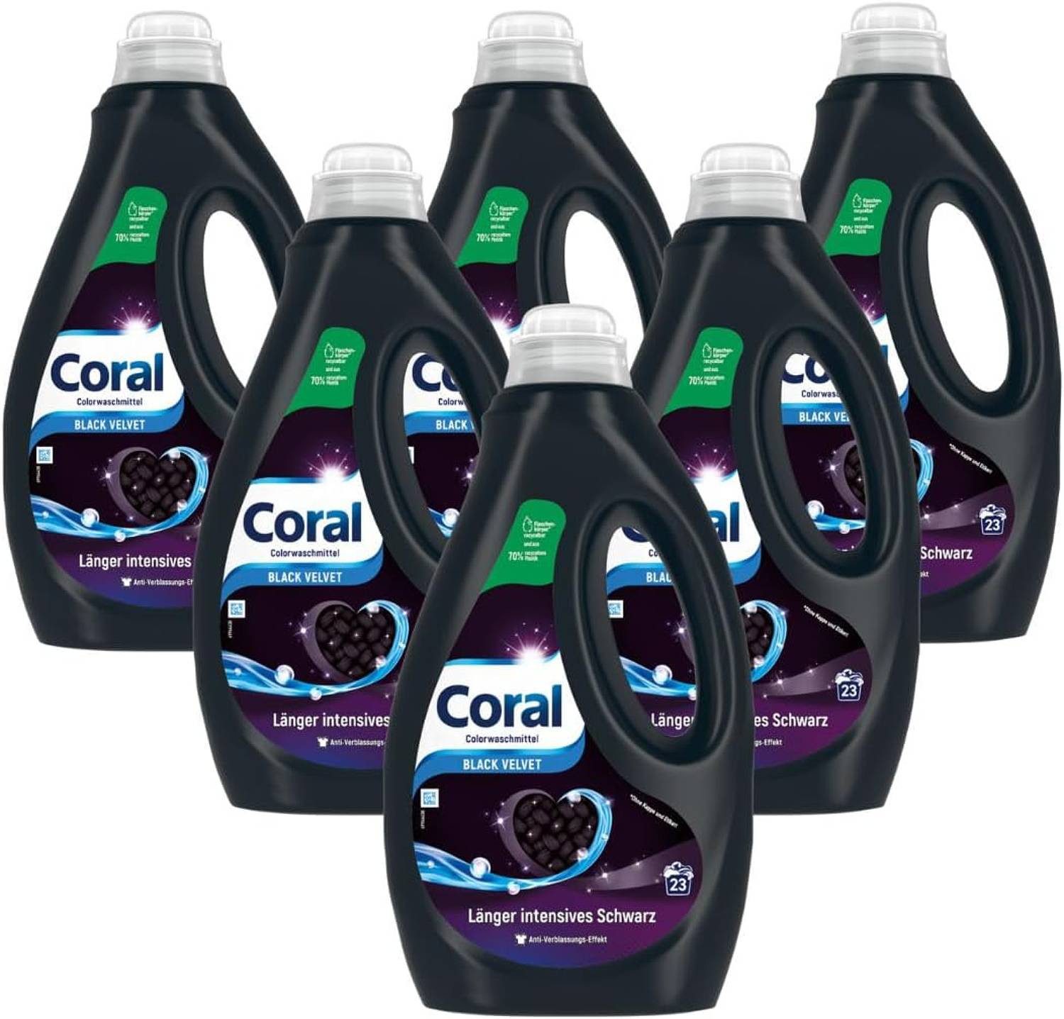 Coral Black Velvet 23WL (1.15L) für länger intensives Schwarz Colorwaschmittel (6-St)