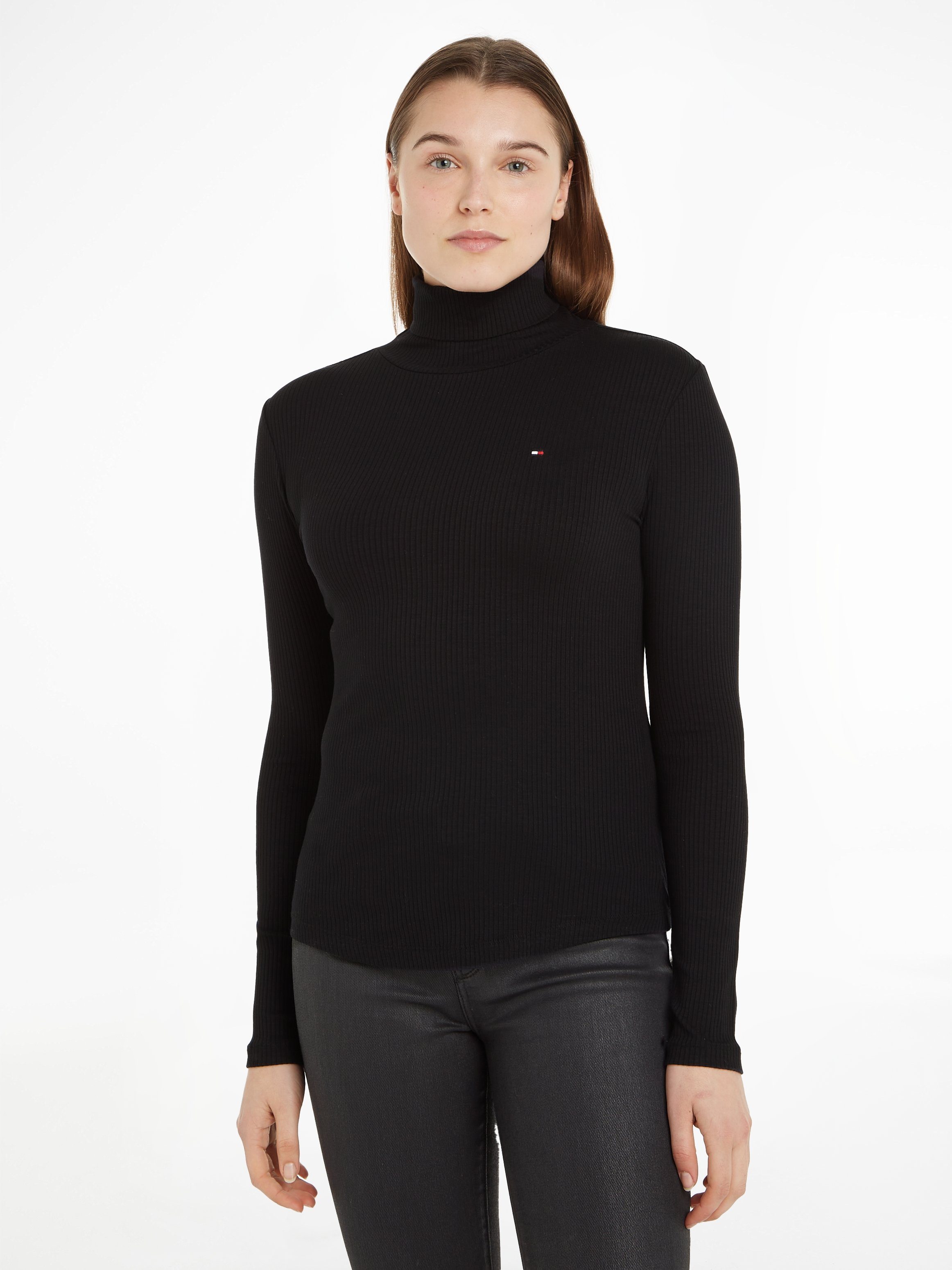 Tommy Hilfiger Langarmshirt SLIM 5X2 RIB günstig online kaufen