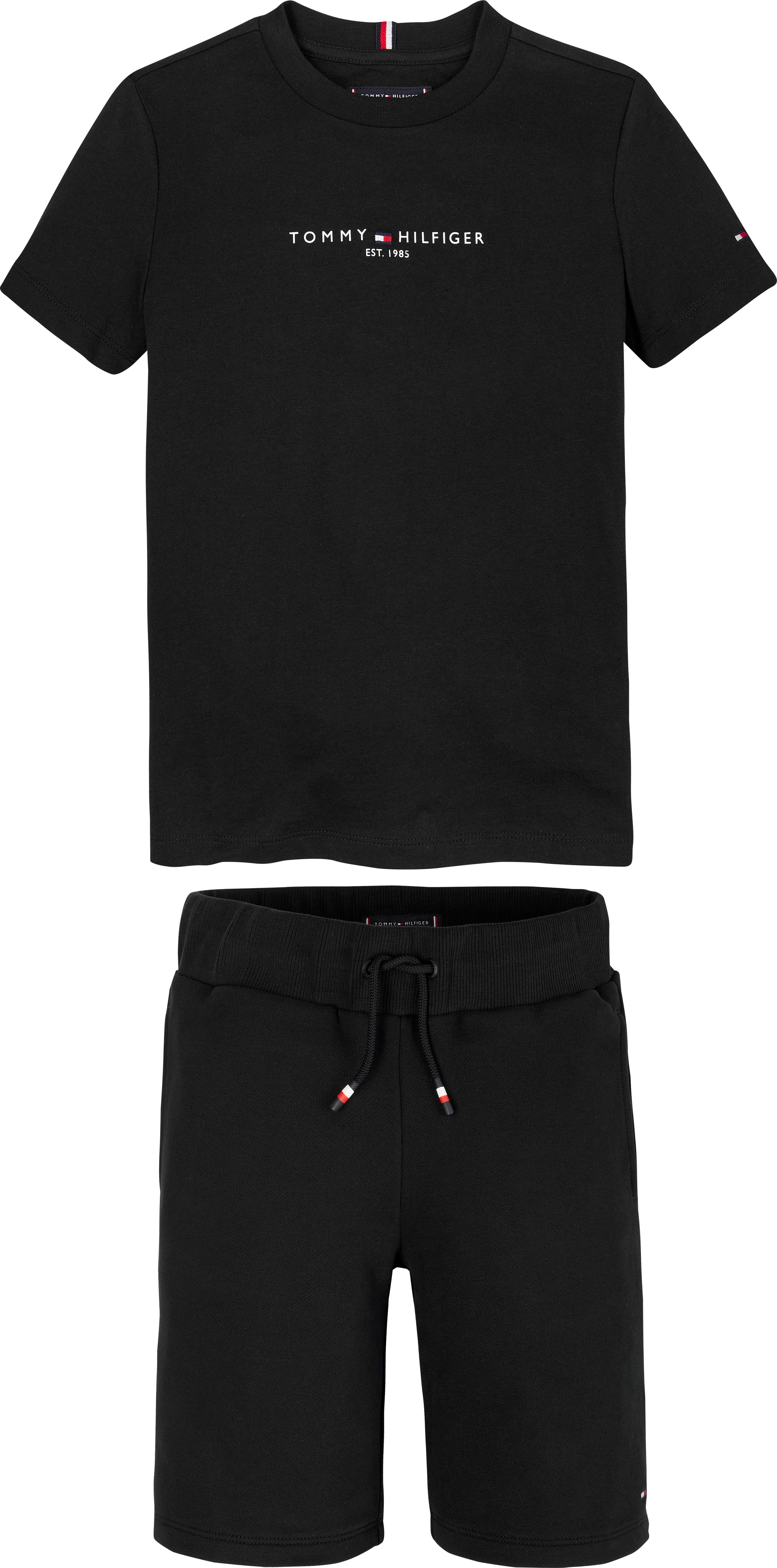 Tommy Hilfiger T-Shirt & Shorts (Set, 2-tlg., 2er) mit Logoschriftzug
