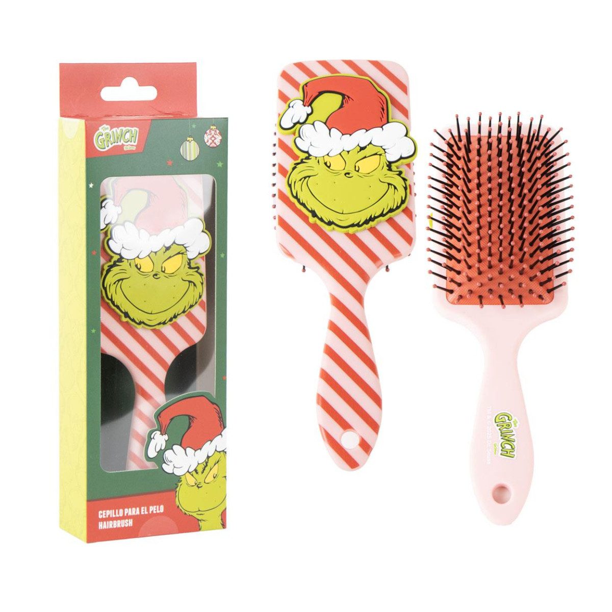 The Grinch Haarbürste Bürste rechteckig für Erwachsene für Haarpflege und Styling
