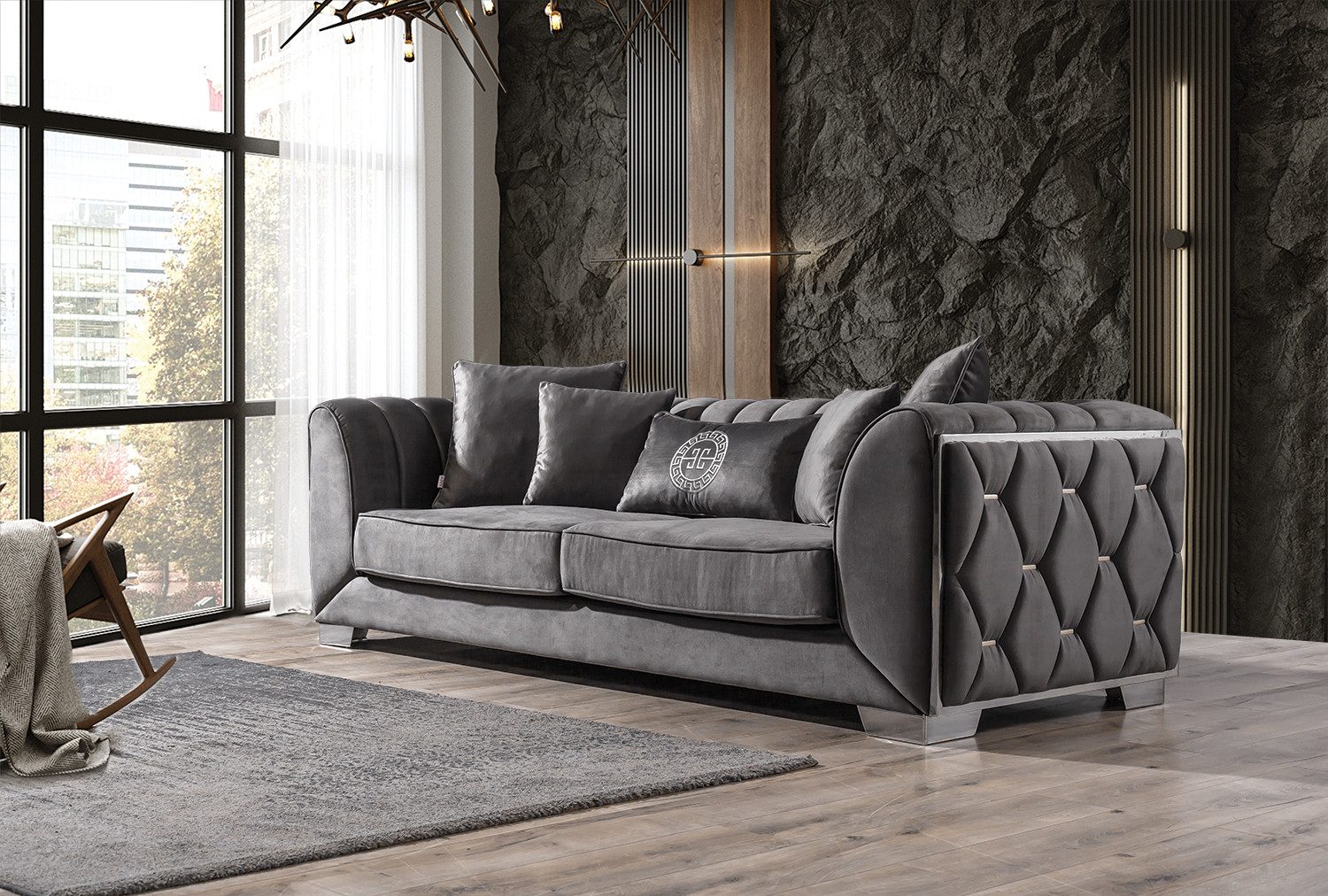 Villa Möbel Sofa Casablanca, 2-Sitzer 1 günstig online kaufen