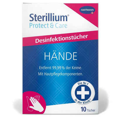 PAUL HARTMANN AG Sterillium® Protect & H.Care Tissues Karton á 10 Stück Hand-Desinfektionsmittel (100-St. für schnelle Desinfektion)