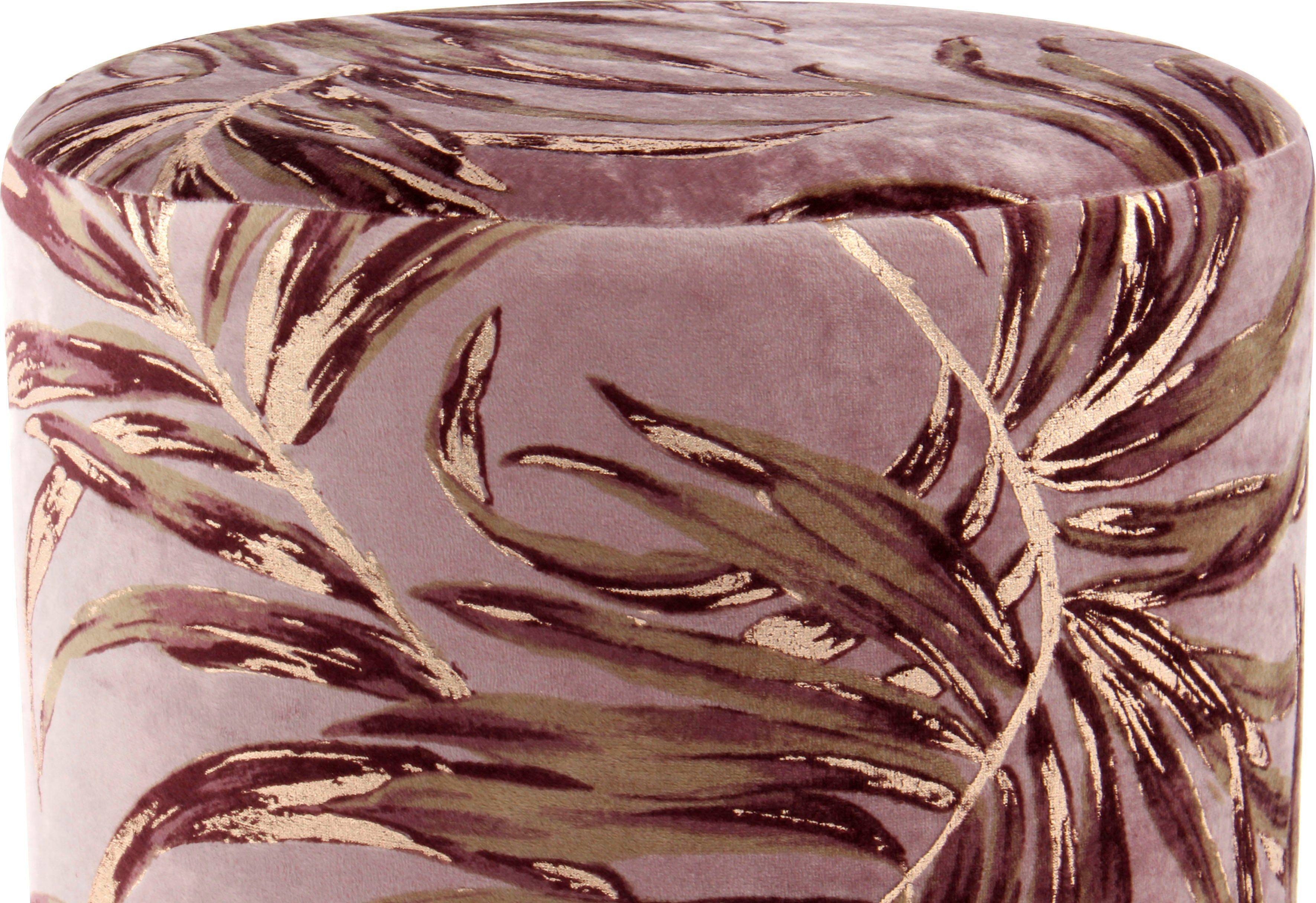 Kayoom Sitzhocker Gipsy 225 (1 | violett/gold facettenreich, St), einsetzbar violett/gold vielfältig platzsparend