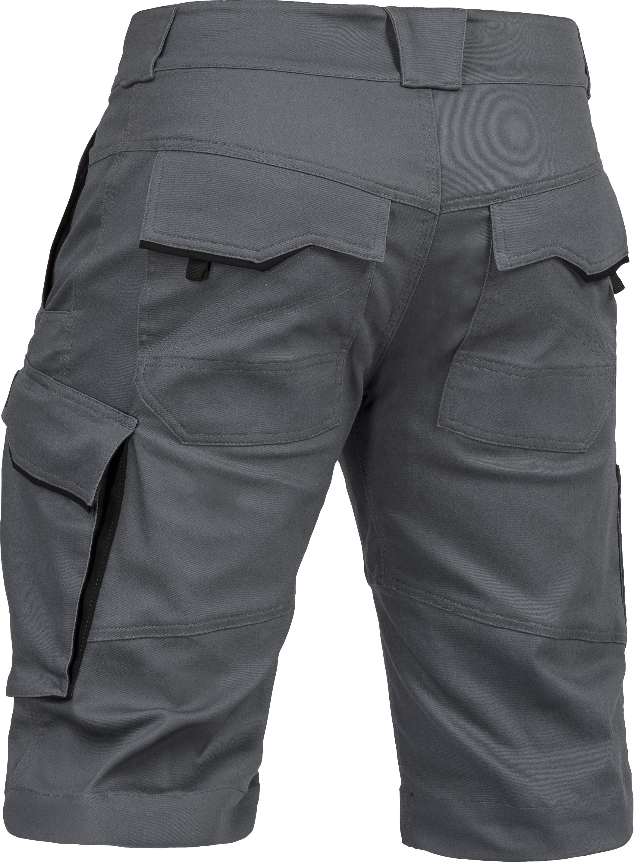 Arbeitsshorts Flex-line grau/schwarz Arbeitsshorts Leibwächter Herren