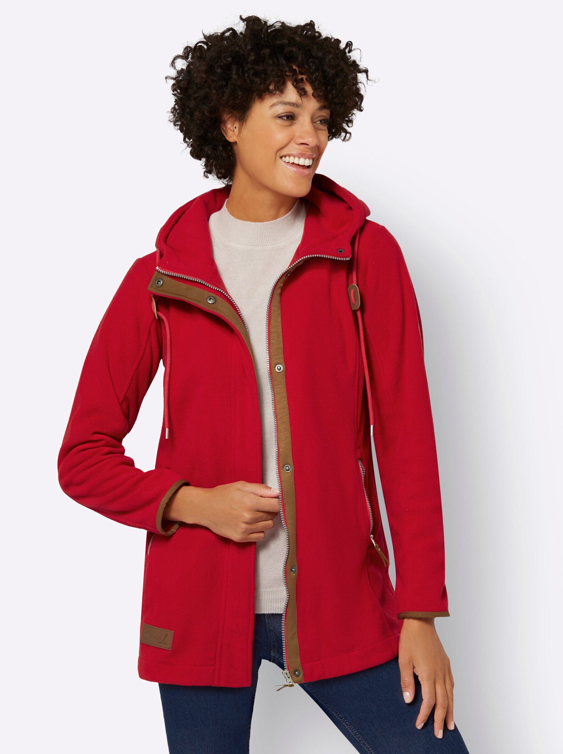 rot WEIDEN Fleecejacke WITT