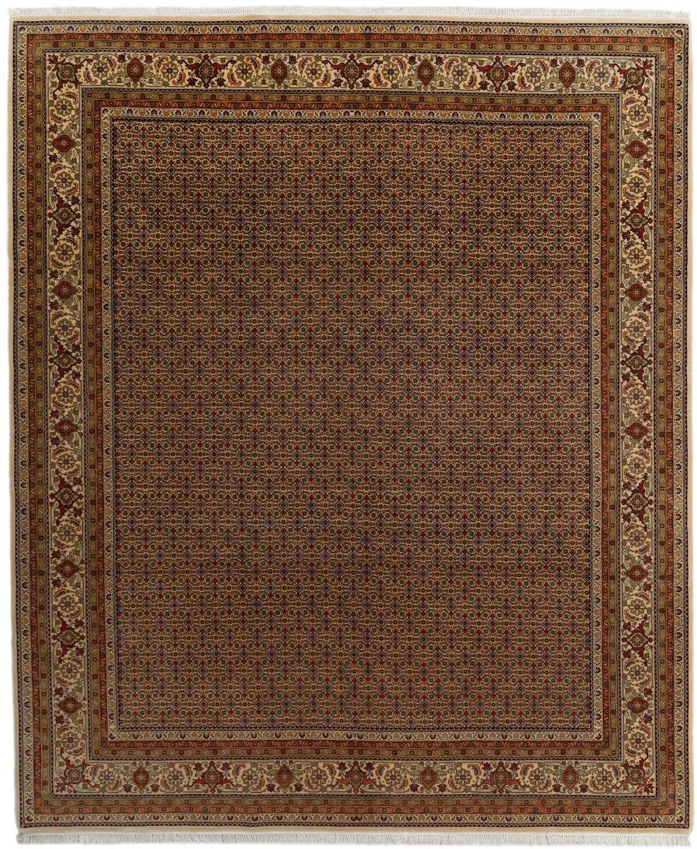 Orientteppich Indo Täbriz 255x309 Handgeknüpfter Orientteppich, Nain Trading, rechteckig, Höhe: 12 mm