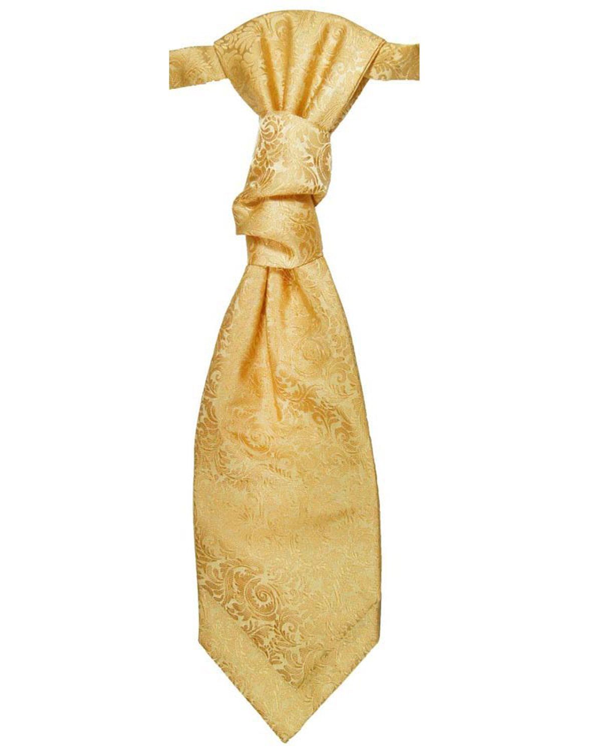 Paul Malone Anzugweste Herren Hochzeitsweste mit Plastron Set 2tlg barocke (Set, 2-tlg., mit Weste und Plastron) gold V97, Gr. 48 (XS) – Bild 4 von 5