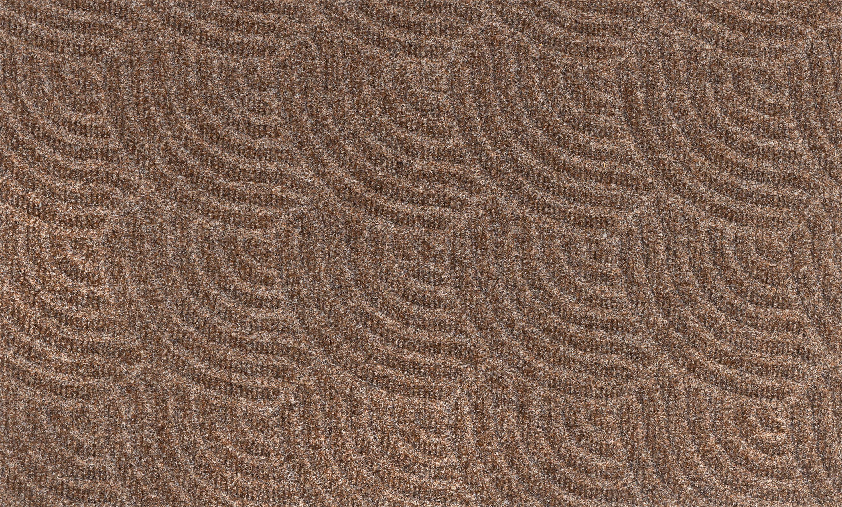 Fußmatte DUNE Waves taupe, wash+dry by Kleen-Tex, rechteckig, Höhe: 8 mm | Fußmatten