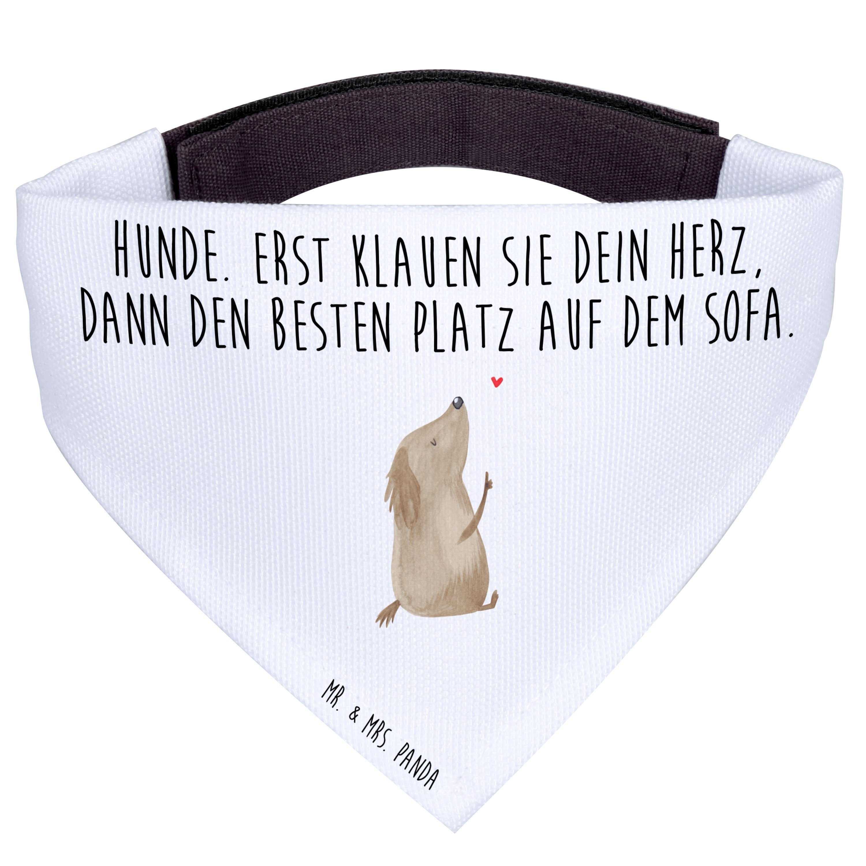 Mr. & Mrs. Panda Hundefliege Hund Liebe, Tuch, Weiß, Halstuch, Sprüche, Hundehalstuch, Hunde, Süß, Polyester, Schal für Hunde Hundeschal Bandana Hund