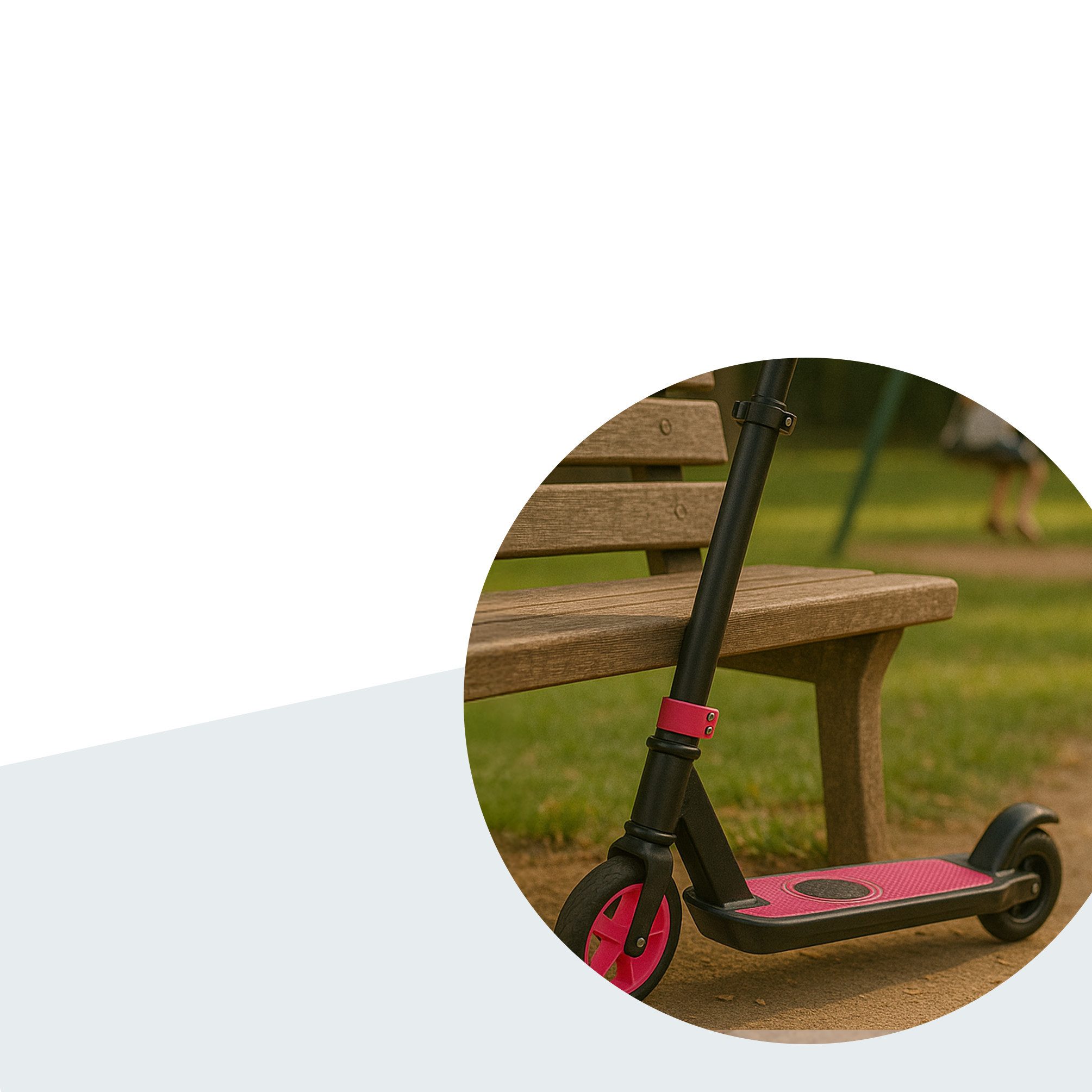 Denver E-Scooter SCK-5500P, 10 km/h, klappbar, Trittbrett-„Speeder“ zum Beschleunigen, LED-Vorderrad