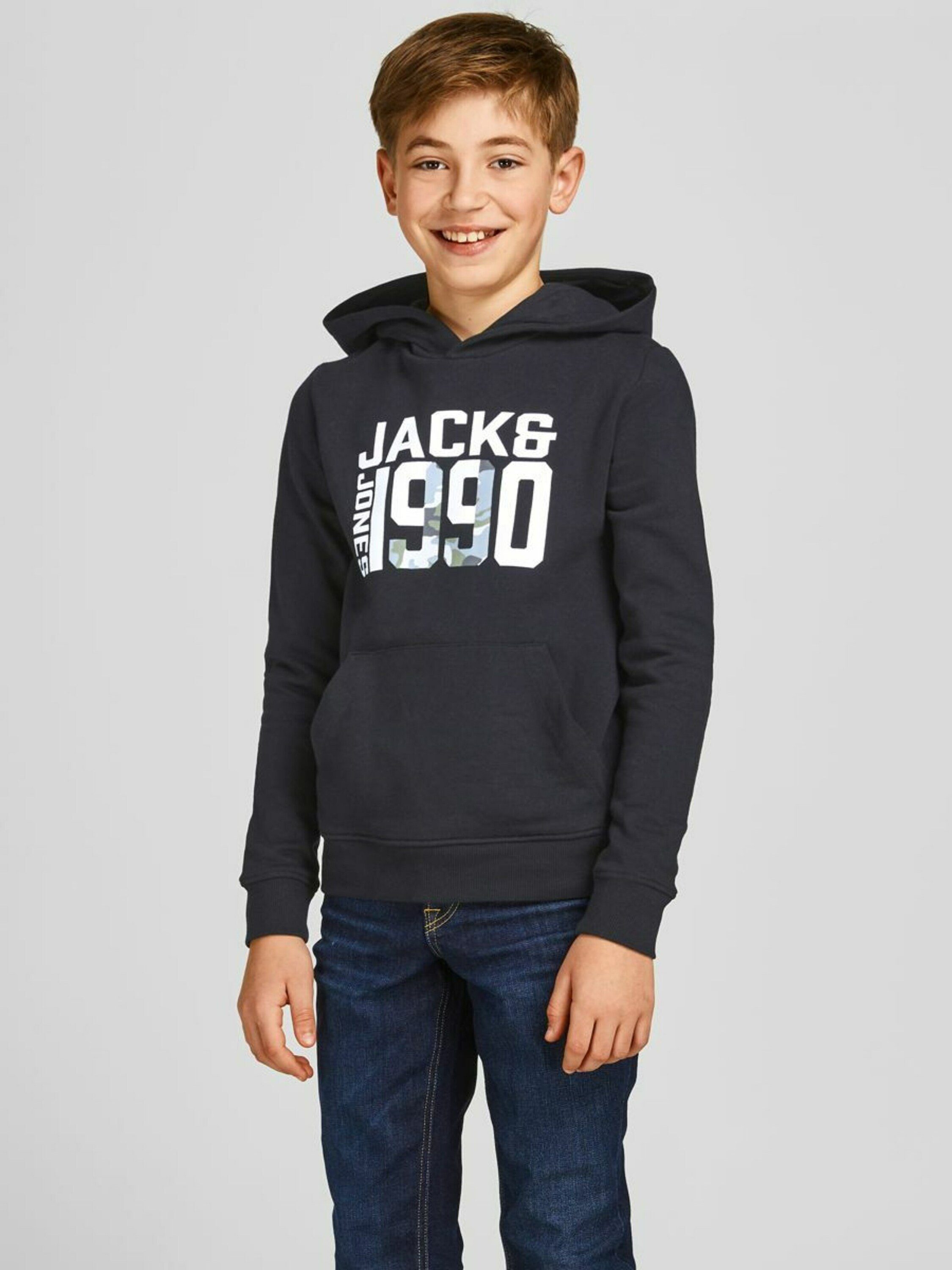 Jack & Jones Junior black (1-tlg) Sweatshirt