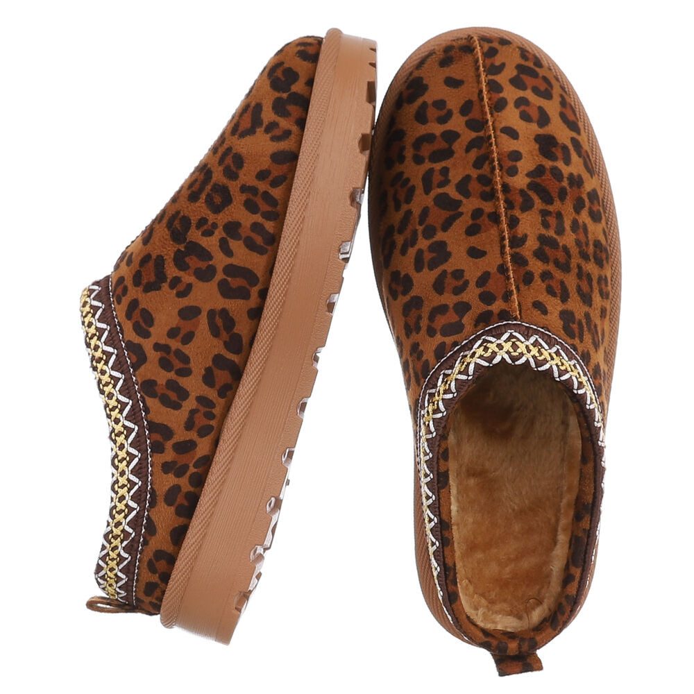 Ital-Design Bequeme Clogs für Damen mit dekorativen Details Snowboots (9045 günstig online kaufen