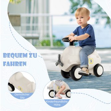KOMFOTTEU Rutscherauto, Rutschfahrzeug mit 4 Rädern, Kinder Aufsitzauto