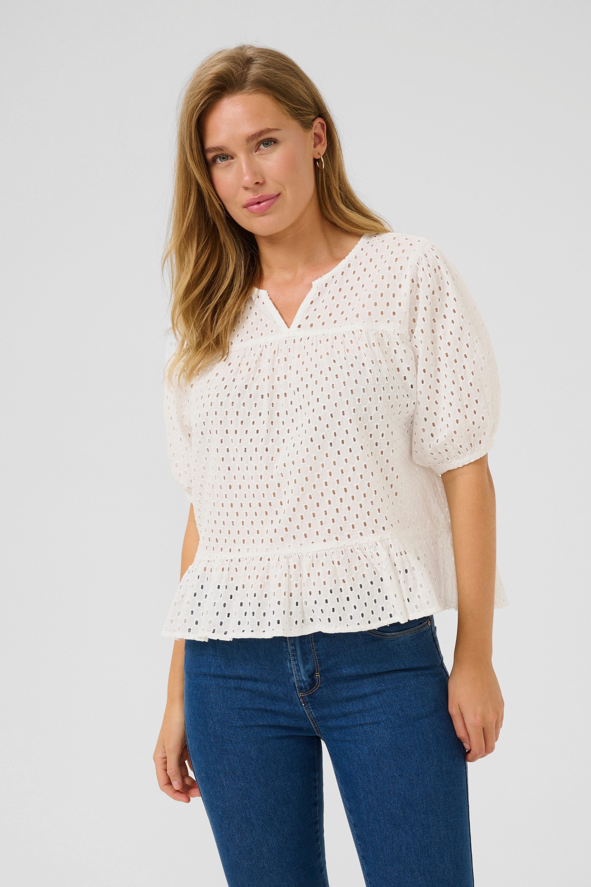KAFFE Kurzarmbluse Kurzarm-Bluse KArumba günstig online kaufen
