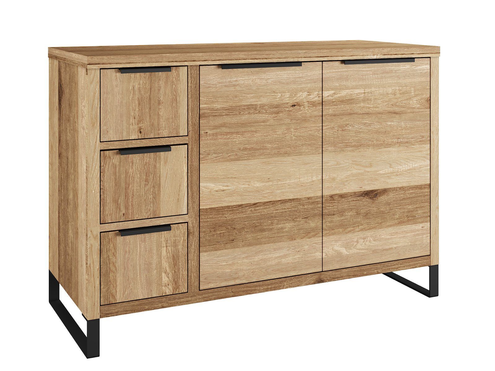 massivum Badmöbel-Set Sydney I Waschtisch mit Spiegel 105cm I massiv Holz W günstig online kaufen