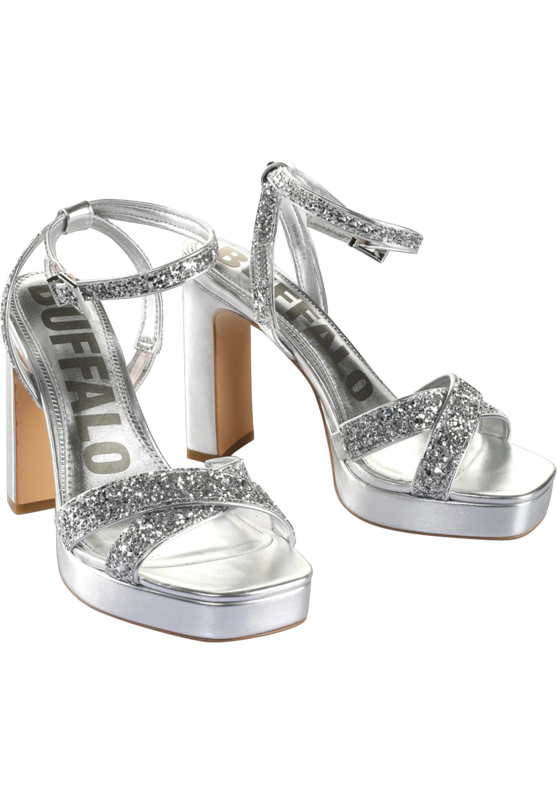Buffalo Buffalo Buffalo June Glam - Vegan Nappa/Glitter High-Heel-Pumps