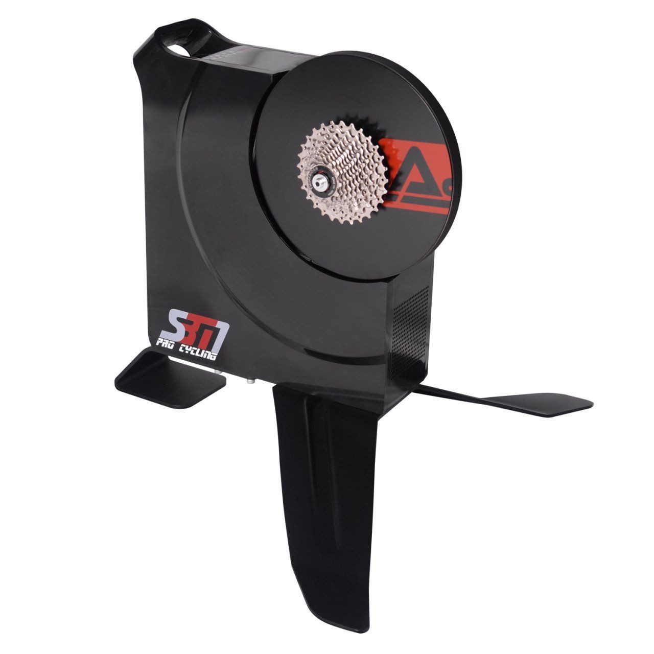 AsVIVA Rollentrainer SBT1 Smart Fahrrad Trainer, Direktantrieb, 2000 W Leistung, Bluetooth & ANT+ App-Konnektivität