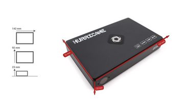 HURRICANE Streaming-Box Hurricane 200GB HDD Full HD (1920*1080) HDMI Media Player Aluminium M