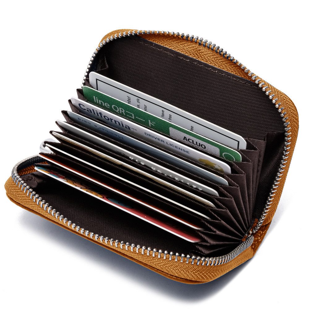 Fomax Geldbörse aus Leder, elegantes Kartenetui 100% Echtleder, Etui für vi günstig online kaufen