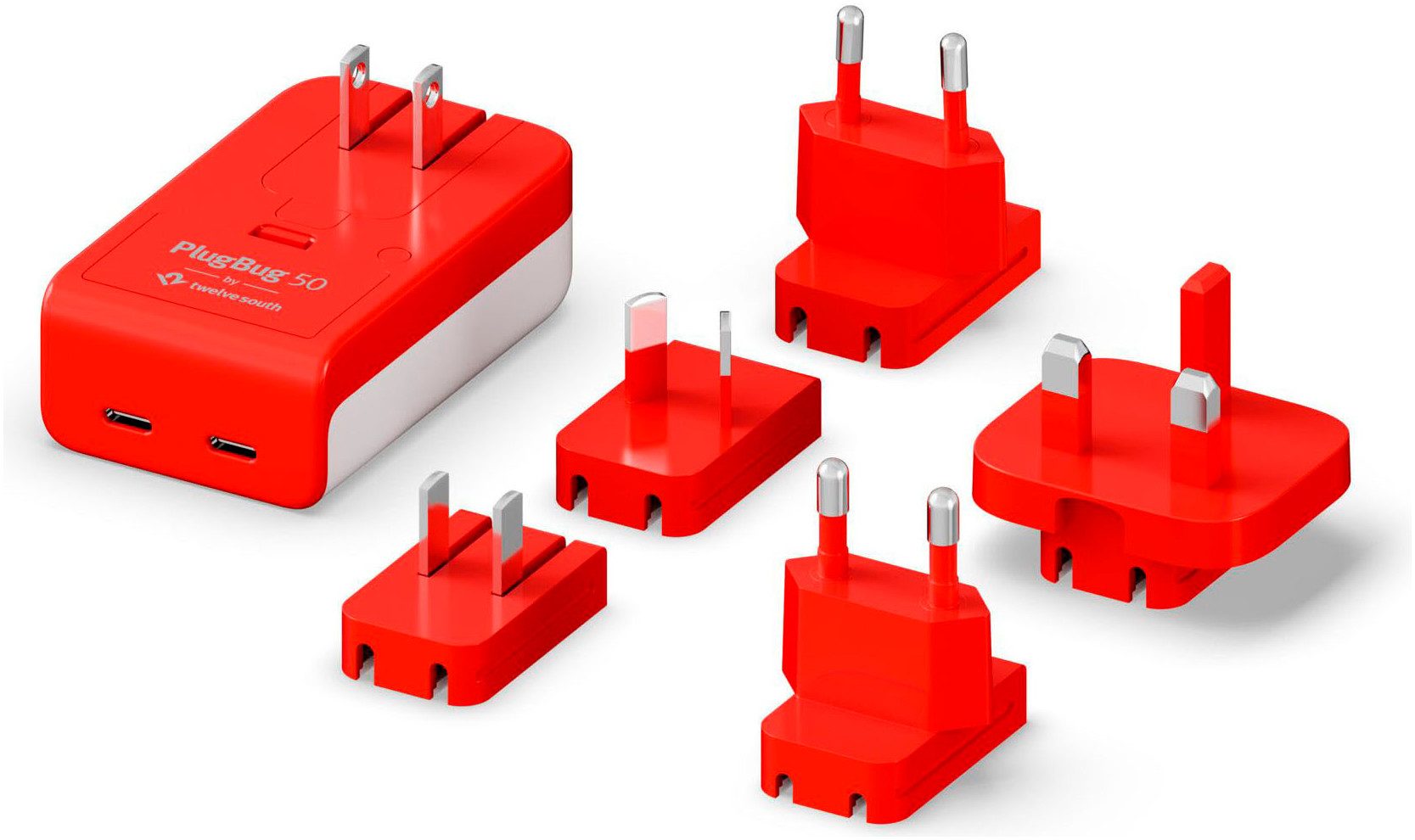 Twelve South PlugBug Travel 50W with Find My USB-Ladegerät