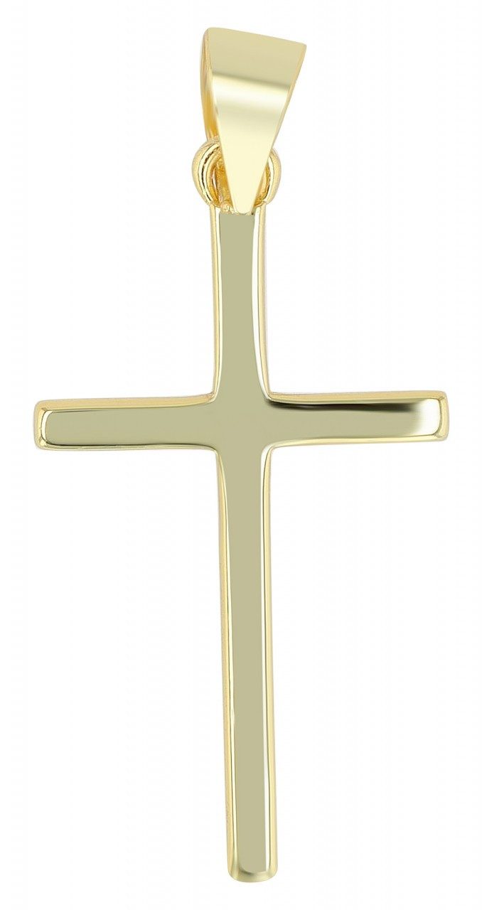 Kettenanhänger eleganter Kreuz Anhänger aus 925 Sterling Silber