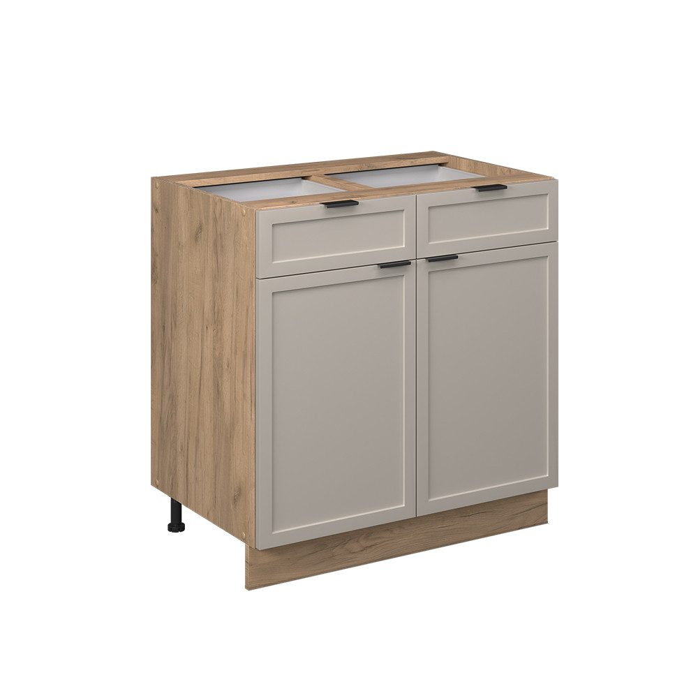 Vicco Unterschrank Fame-Line, GrauBeige/Goldkraft Eiche, 80 günstig online kaufen