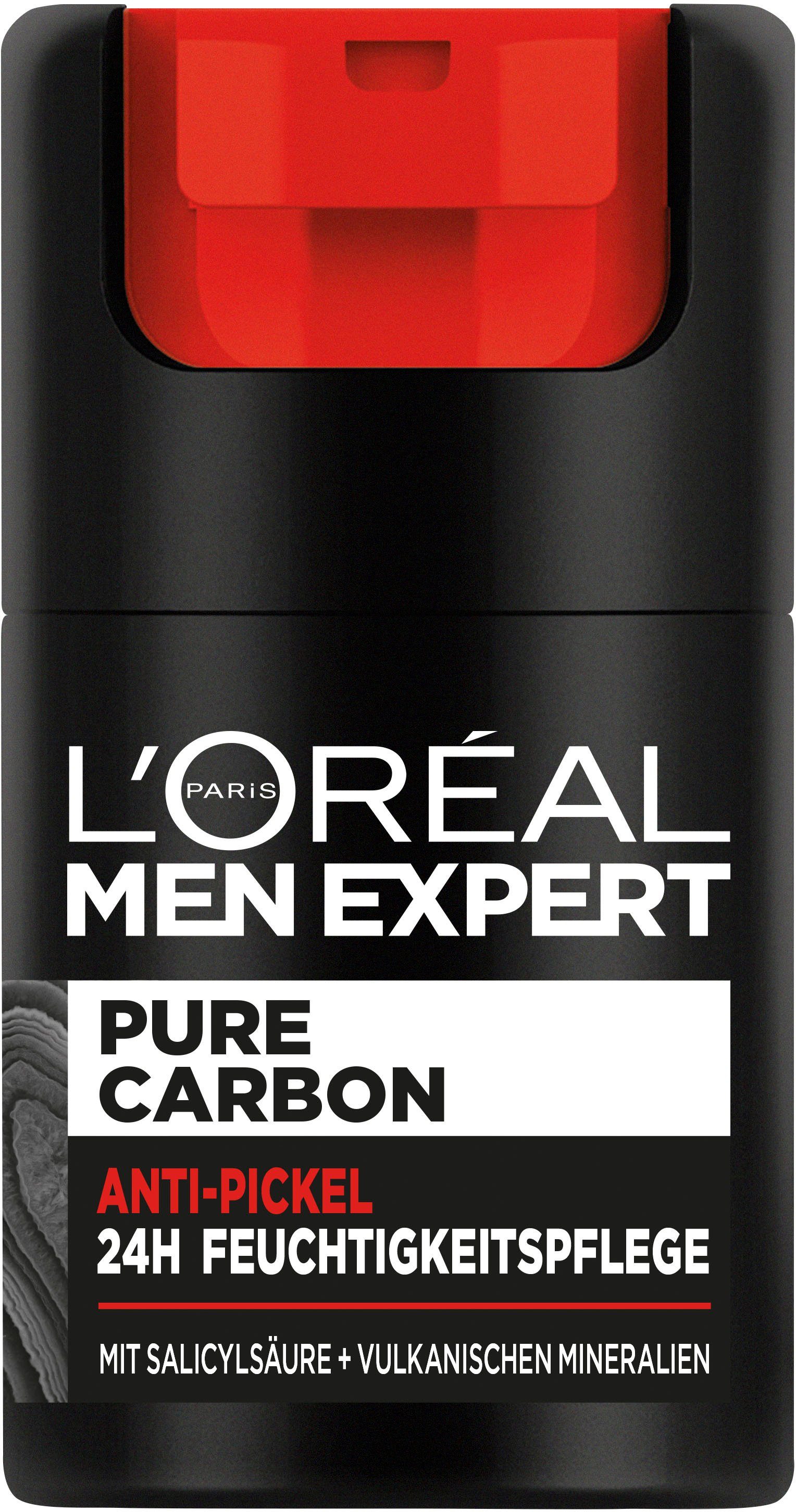 L'ORÉAL MEN Anti-Pickel PARIS L'Oréal Men Expert EXPERT Pflege Pure Gesichtsgel Carbon