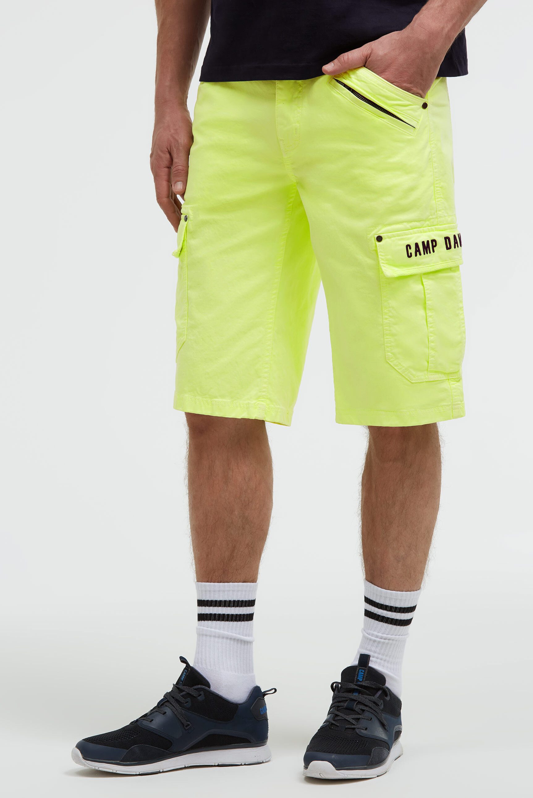 CAMP DAVID Shorts mit Vintage-Waschung